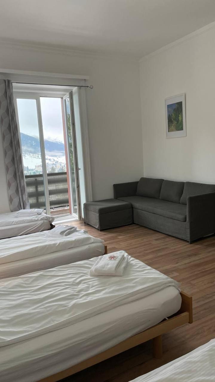 Villa Zentrum Haus Davos Bagian luar foto